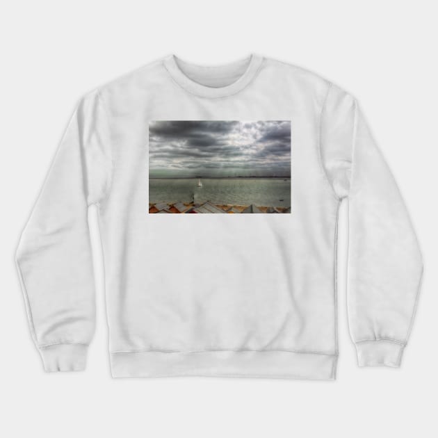 Mersea Island Sea Front Crewneck Sweatshirt by Nigdaw